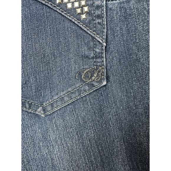 Code Bleu Jeans Womens Size 14 Inseam 30 Veronique Skinny Jeans Bling Preppy - Picture 16 of 16